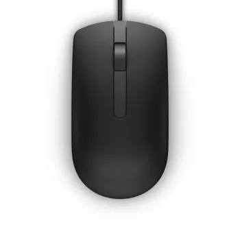DELL Juhtmega hiir - MS116 - Must, mõlemakäeline, optiline, USB Type-A, 1000 DPI, Must