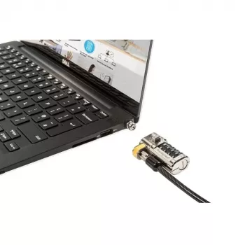 DELL 461-AAEU kaablilukk Must, Roostevaba teras 1,8 m