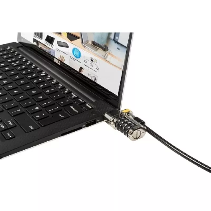 DELL 461-AAEU kaablilukk Must, Roostevaba teras 1,8 m