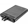 Sandberg Survivor Nano akupank 10000, 10000 mAh, liitiumioon (Li-Ion), 3,7 V, 20 W, must
