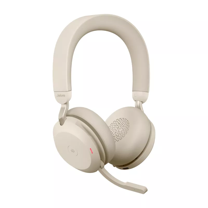 Jabra Evolve2 75 - USB-A MS Teams - Beež, juhtmevaba, kontor/kõnekeskus, 20 - 20000 Hz, 197 g, peakomplekt, beež