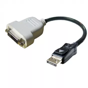 DisplayPort-DVI-D-kaabel DELL 023NVR 0.23 m must valge
