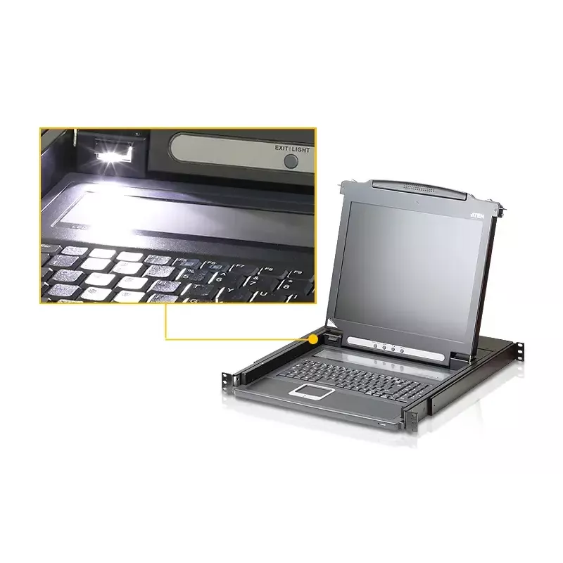 ATEN CL5716M-ATA-2XK06SG raamkonsool 43,2 cm (17 tolli) Must 1U