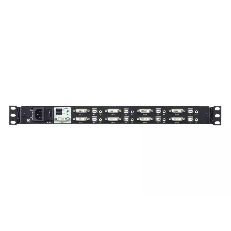 ATEN CL6708MW raamikonsool 43,9 cm (17,3 tolli) 1920 x 1080 pikslit Metall, Plast Must 1U