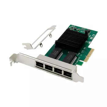 Võrgukaart MicroConnect I350-T4 PCIe x4 1GbE – 4-pordiline Gigabit Ethernet PCIe x4
