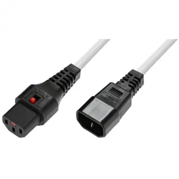Toitejuhe MicroConnect C13-C14 IEC-lukustusega pistikuga, 1 m