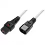 Toitejuhe MicroConnect C13-C14 IEC-lukustusega pistikuga, 1 m