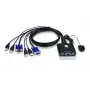 ATEN 2-pordiline USB VGA KVM-lüliti, 2048 x 1536 pikslit, QXGA, 0,14 W, must