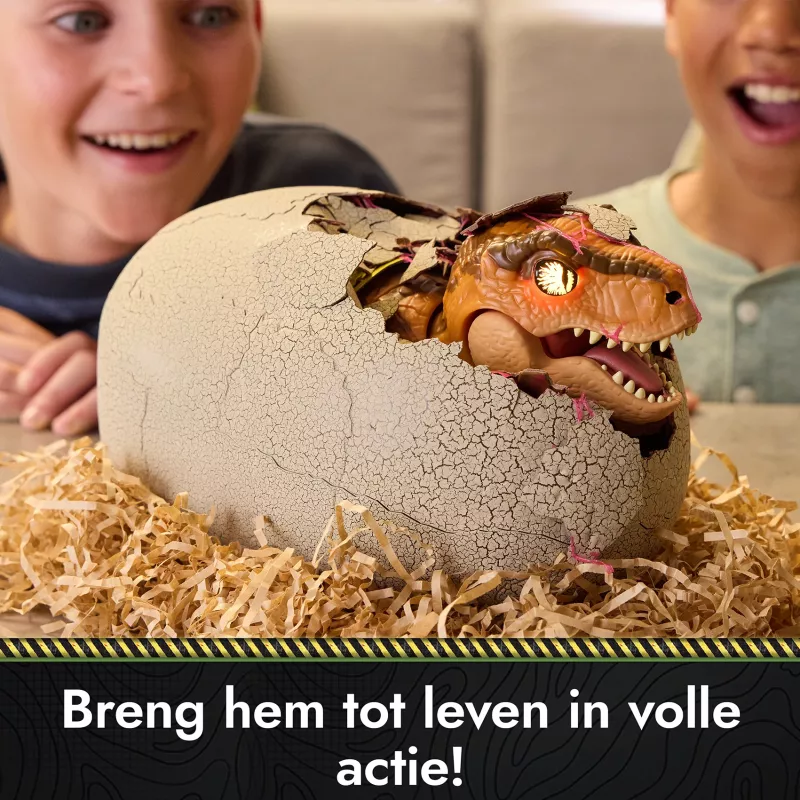 Jurassic World Primal Hatch Interaktiivne Mängudinosaurus ja Muna, Hatch & Train your own Baby Dino 100+ heli ja reaktsiooniga, laste mänguasjad poistele ja tüdrukutele alates 5. eluaastast