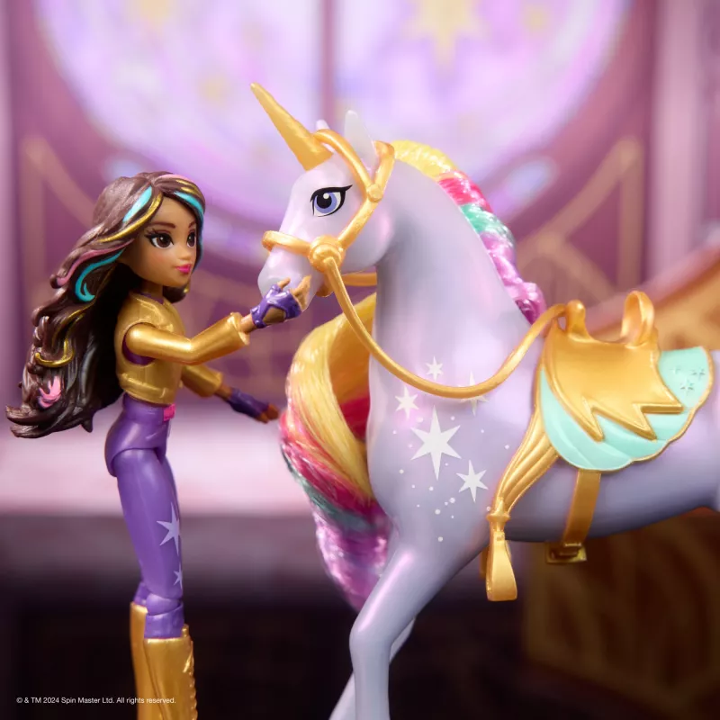 Unicorn Academy, Magic Unleashed seikluspakett, lihavõttekinkide idee, sisaldab Sophia, Ava, Ravenzella nukke, Wildstar, Leaf ükssarvikuid ja muud