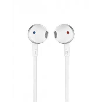 JBL Tune 205, juhtmega, 20 - 20000 Hz, kõned/muusika, 14,3 g, peakomplekt, kroom, valge
