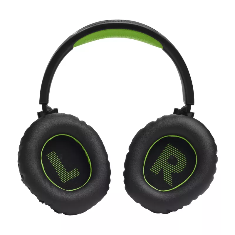 JBL Quantum 360X peakomplekt, juhtmevaba, peapael, mängimiseks, USB USB-C, Bluetooth, must, roheline
