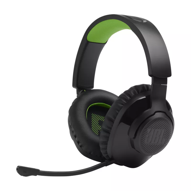 JBL Quantum 360X peakomplekt, juhtmevaba, peapael, mängimiseks, USB USB-C, Bluetooth, must, roheline