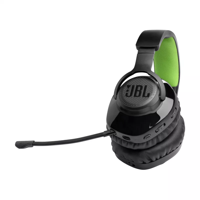 JBL Quantum 360X peakomplekt, juhtmevaba, peapael, mängimiseks, USB USB-C, Bluetooth, must, roheline