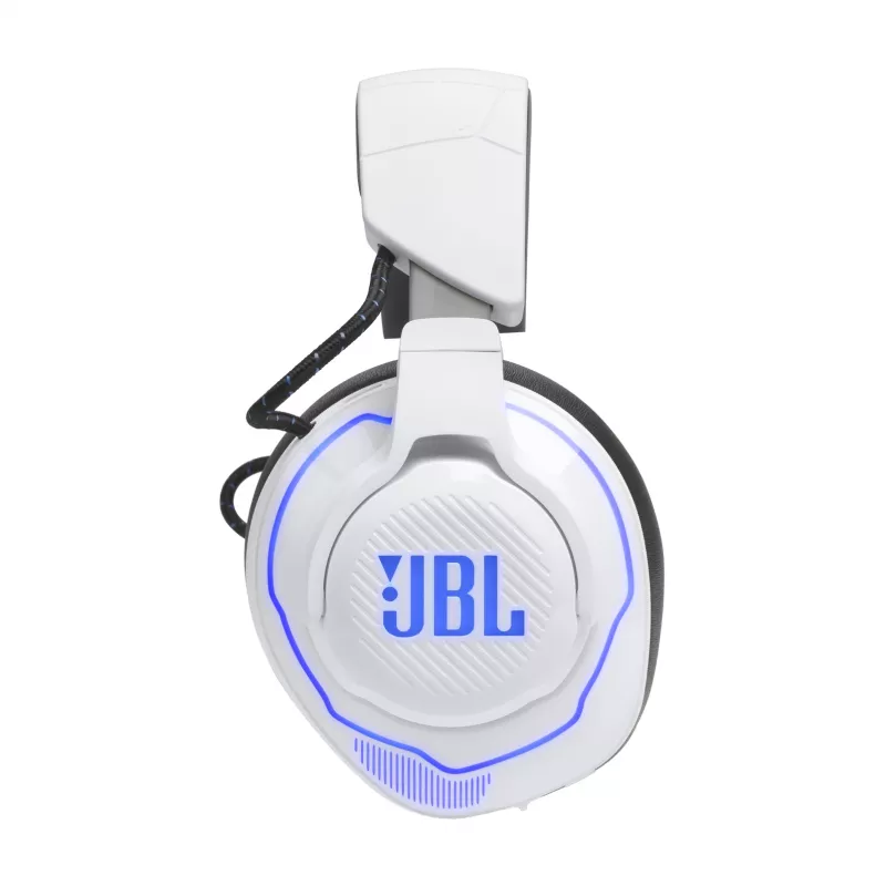 JBL Quantum 910P Peakomplekt Juhtmega ja juhtmevaba Peapael Mängimine USB USB-C Bluetooth Sinine, Valge