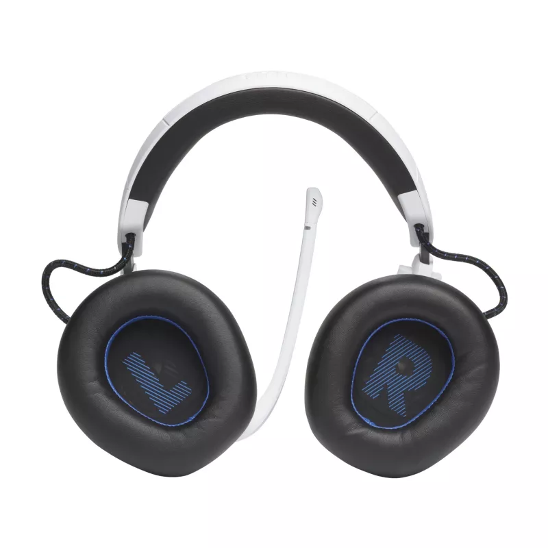 JBL Quantum 910P Peakomplekt Juhtmega ja juhtmevaba Peapael Mängimine USB USB-C Bluetooth Sinine, Valge