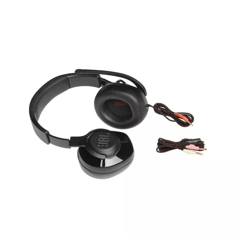 JBL Quantum 200 Must, juhtmega, 20 - 20000 Hz, mängimine, 248 g, kõrvaklapid, must