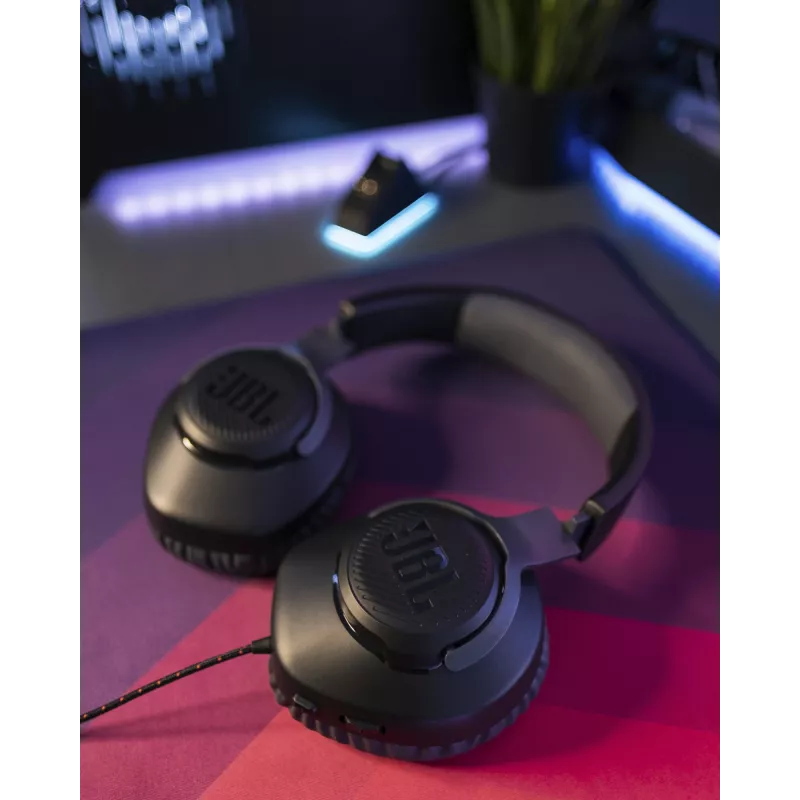 JBL Quantum 100 Must, juhtmega, mängimine, 20–20000 Hz, 216 g, kõrvaklapid, must