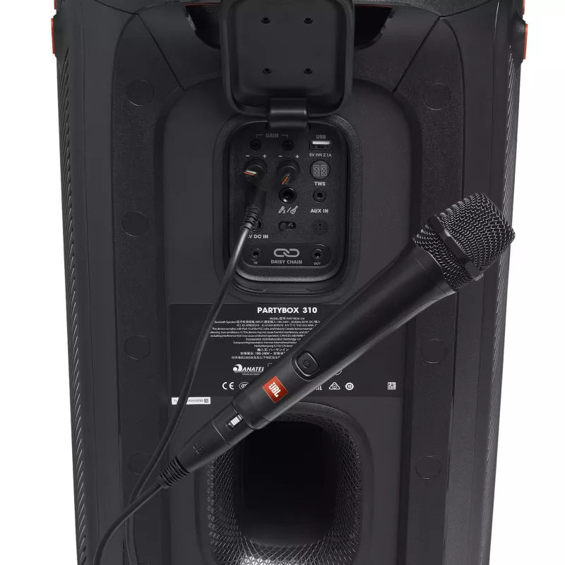 JBL PBM 100 must, karaokemikrofon, -55 dB, 50–15000 Hz, 600 Ω, kardioid, juhtmega