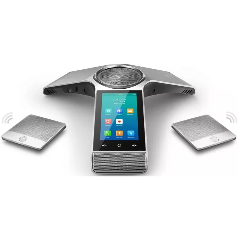 IP-konverentsitelefon Yealink CP960 — hõbedane, nupud ja puutejuhtimine, Micro-USB B ja USB-A, 338×338×74 mm
