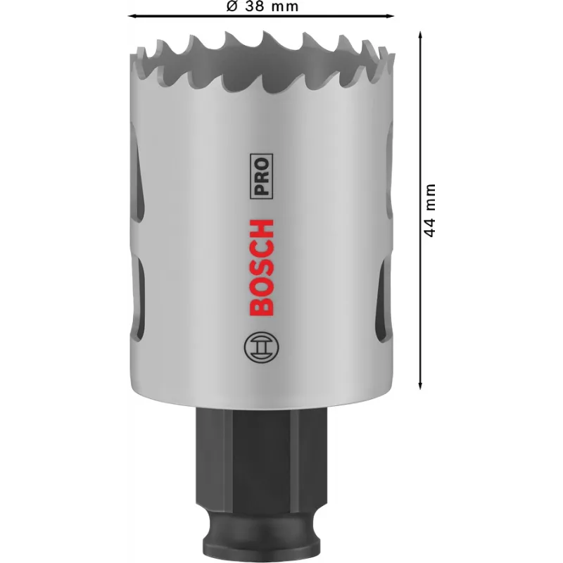 Hole Saw Bosch PRO Multi Material PC Plus 44/38 mm — Single, Ø 38 mm, for drywall, metal, non‑ferrous metal, plastik, softwood