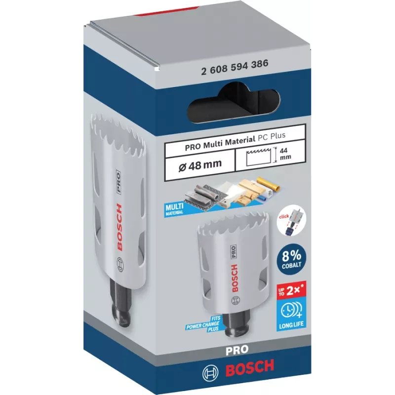 Auketts Boschi PRO Multi Material PC Plus 44/48 mm — üksik puuridele