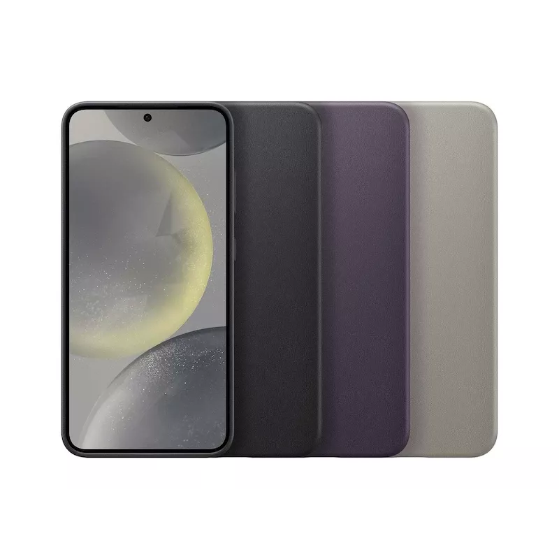 Samsung Galaxy S24 vegan nahast ümbris taupe monokromaatne
