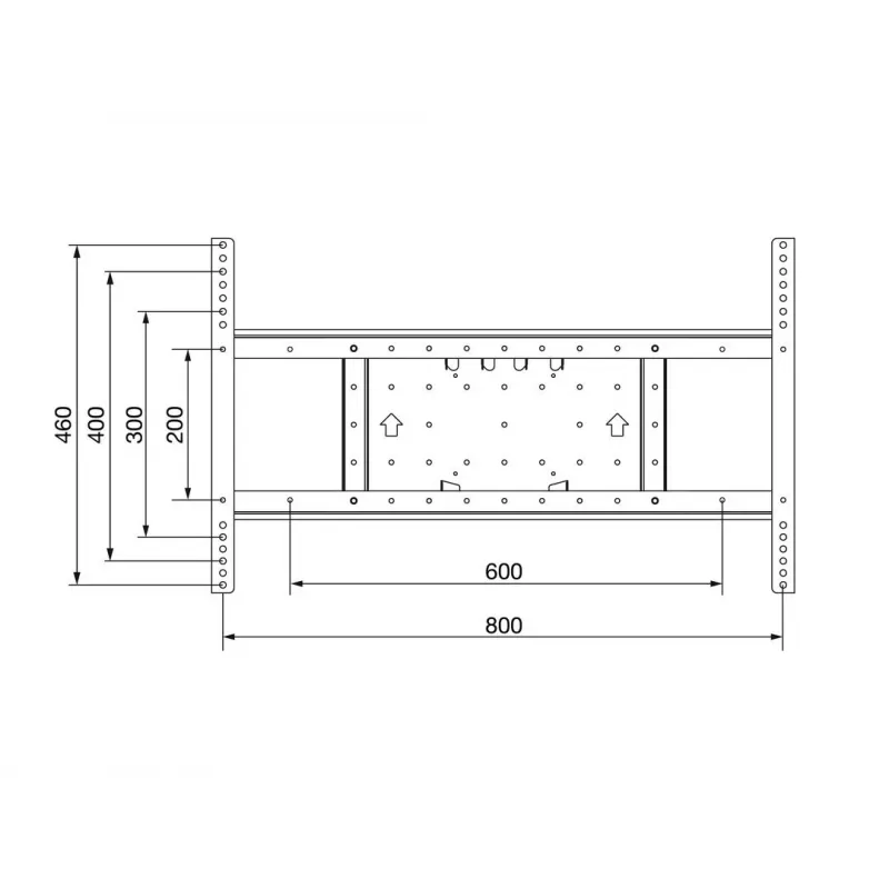 Laienduskomplekt Multibrackets M VESA pikenduskomplekt Tilt & Turn 800x400