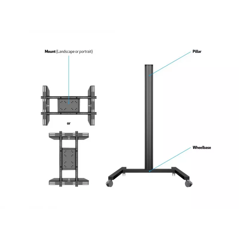 Ekraanialus Multibrackets M Display Stand 180 Single Must