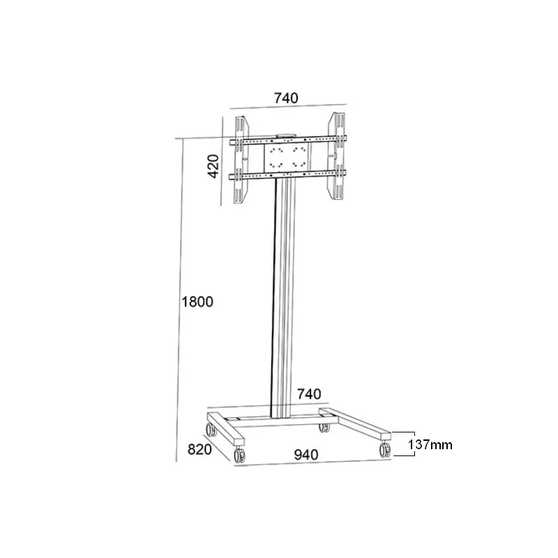 Ekraanialus Multibrackets M Display Stand 180 Single Must