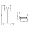 Ekraanialus Multibrackets M Display Stand 180 Single Must