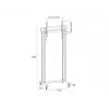 Multibrackets M Public Display Stand 210 Dual Pillar Wheelbase Must