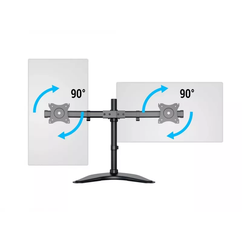 Multibrackets M Deskstand Basic Dual, vabaltseisev, 16 kg, 38,1 cm (15″), 68,6 cm (27″), 100 x 100 mm, must
