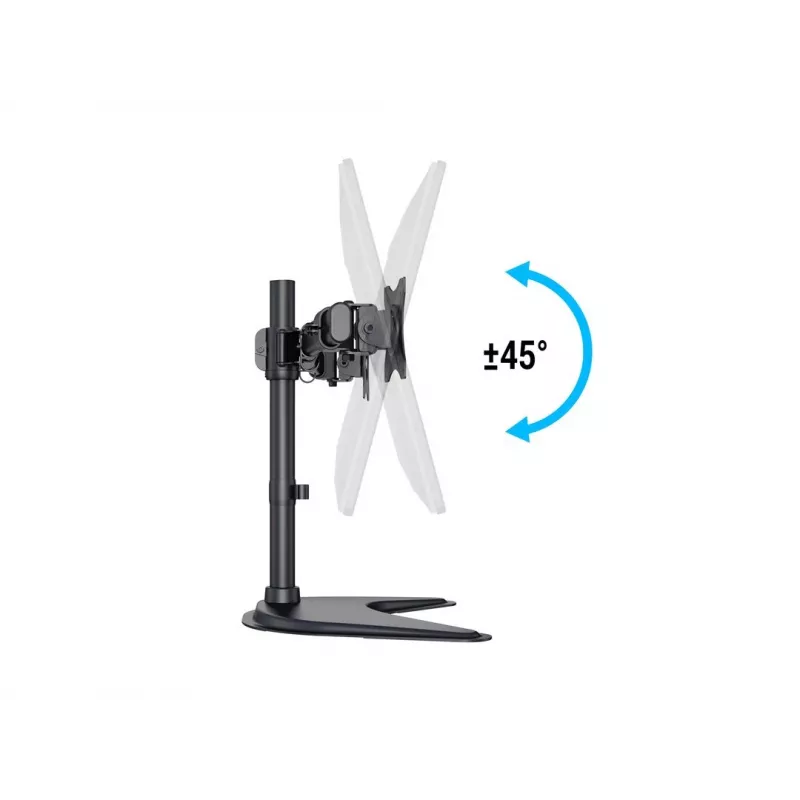 Multibrackets M Deskstand Basic Dual, vabaltseisev, 16 kg, 38,1 cm (15″), 68,6 cm (27″), 100 x 100 mm, must