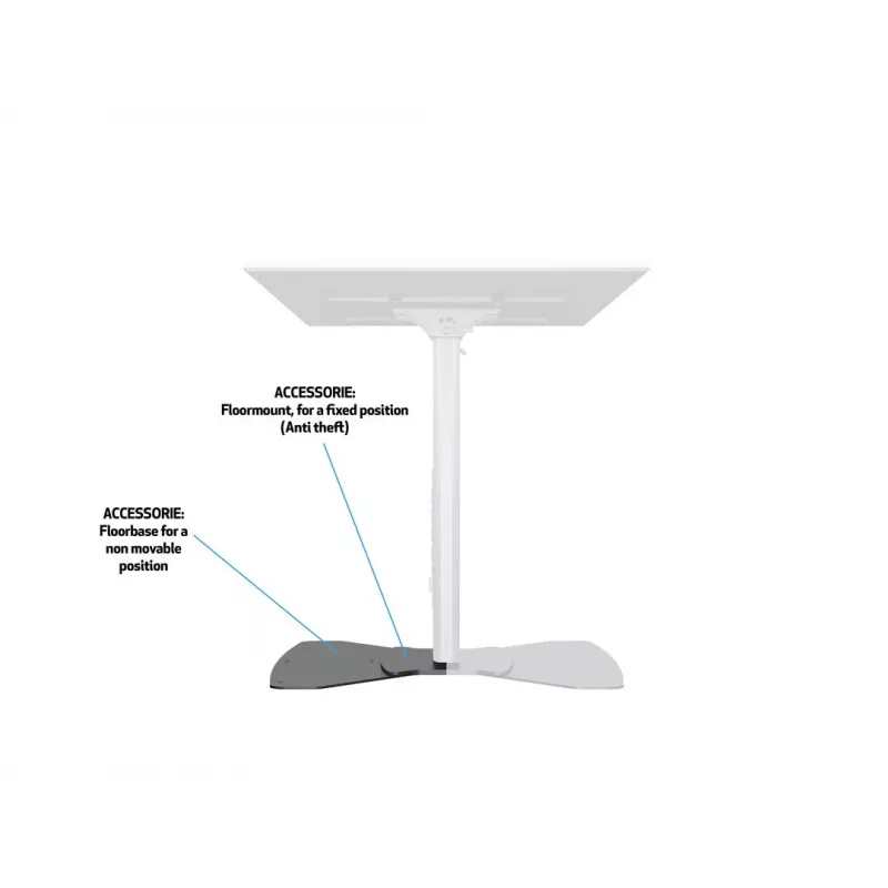 Multibrackets M Public Display Stand 110 HD Floorbase Single Must