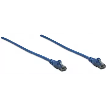 Intellinet võrk patch-kaabel, Cat6, 10m, sinine, CCA, U/UTP, PVC, RJ45, kullatud kontaktid, takerdumisvastane, kaablikaitse, eluaegne garantii