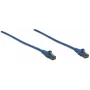 Intellinet võrk patch-kaabel, Cat6, 10m, sinine, CCA, U/UTP, PVC, RJ45, kullatud kontaktid, takerdumisvastane, kaablikaitse, eluaegne garantii