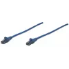 Intellinet võrk patch-kaabel, Cat6, 10m, sinine, CCA, U/UTP, PVC, RJ45, kullatud kontaktid, takerdumisvastane, kaablikaitse, eluaegne garantii