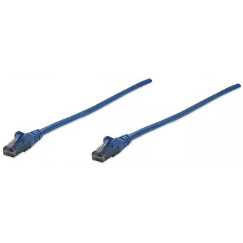 Intellinet võrk patch-kaabel, Cat6, 10m, sinine, CCA, U/UTP, PVC, RJ45, kullatud kontaktid, takerdumisvastane, kaablikaitse, eluaegne garantii