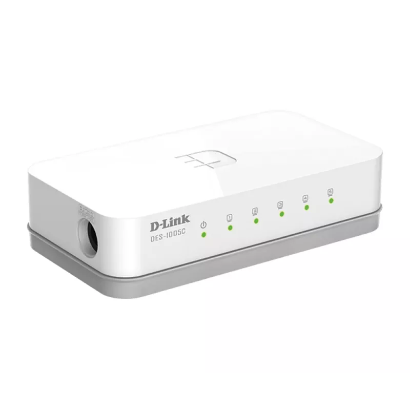 D-Link ES-1005C/E haldamata kiire Etherneti (10/100) lauaarvuti valge