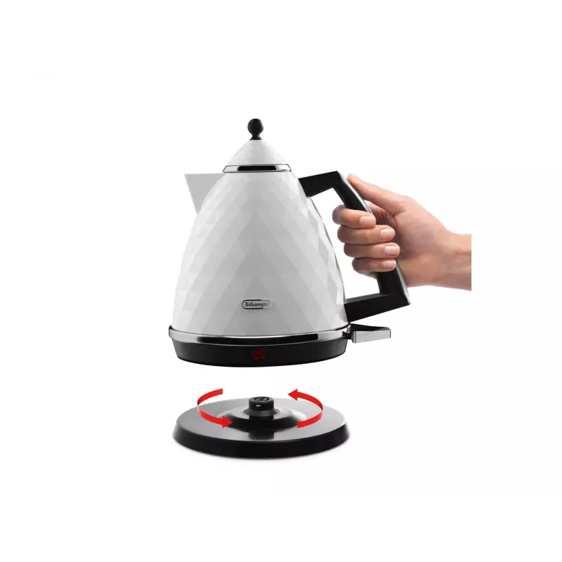 De’Longhi Brillante KBJ 2001.W elektriline veekeetja 1,7 L 2000 W valge