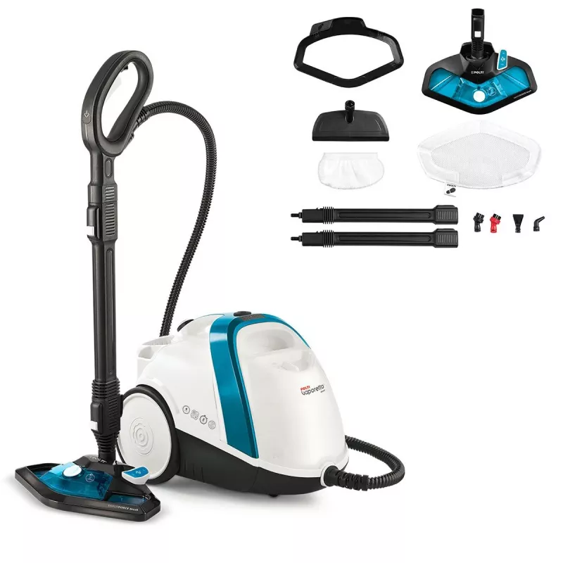 Polti Vaporetto Smart 100_B silindriline aurupuhasti 1500 W sinine, valge