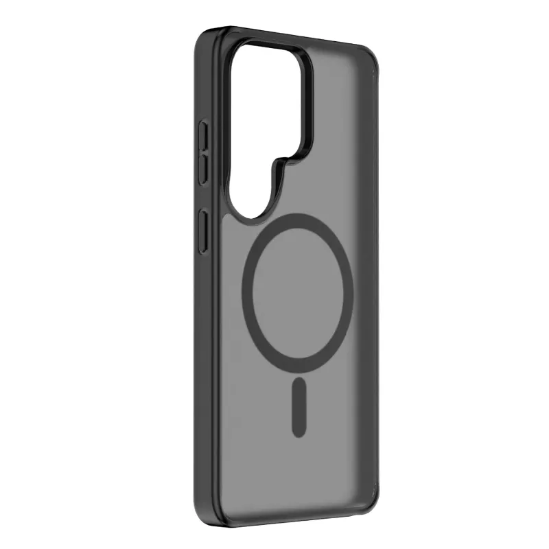 Cellularline FROSTY MAG - Galaxy S26 Ultra poolläbipaistev ümbris mati viimistluse ja värviliste servadega, ühilduv Qi2 ökosüsteemi ja Samsungi magnetsaastekomplektidega.