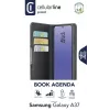 Cellularline Book Agenda 2 - Galaxy A37 raamatustiilis kunstnahast ümbris magnetilise sulguri, alusfunktsiooni ja RFID/NFC kaitsega viipemaksekaartidele.