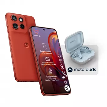 Motorola edge 60 neo + Moto Buds PG38C05749 16,1 cm (6,36 tolli) Dual SIM Android 15 5G USB USB-C 8 GB 256 GB 5200 mAh punane