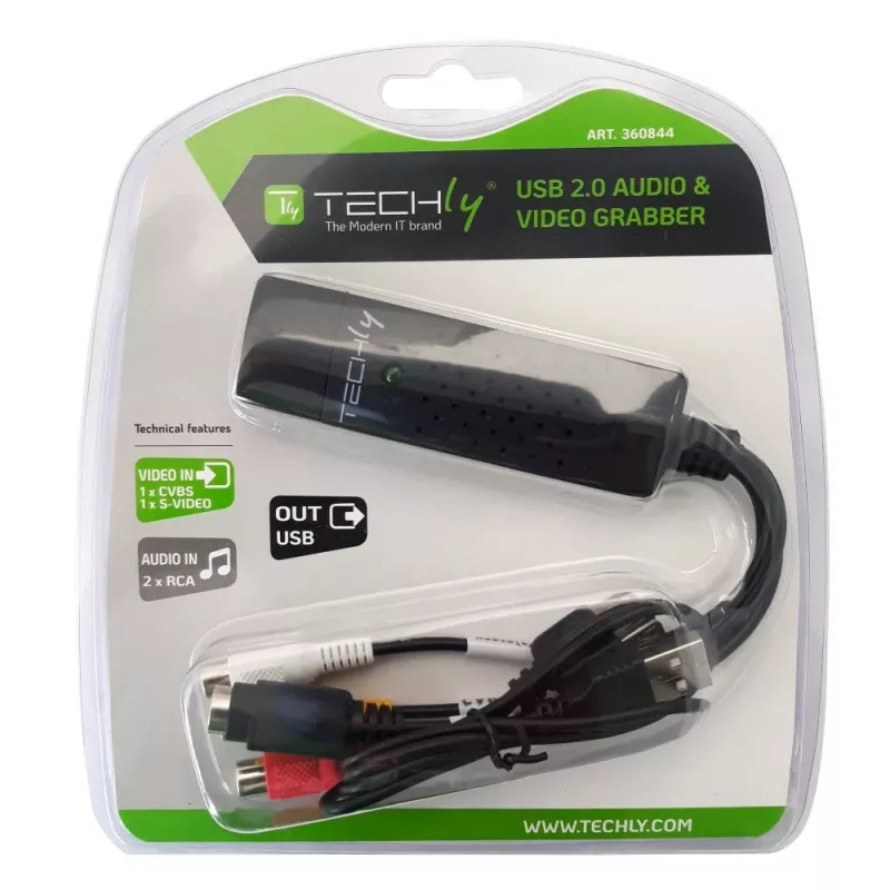 Techly I-USB-VIDEO-700TY videosignaali muundur 720 x 576 pikslit