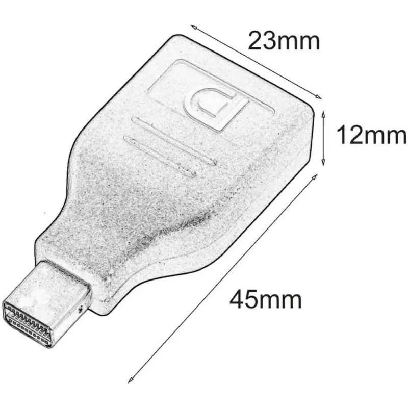 Techly IADAP DP-MDP2 adapter DisplayPort Mini DisplayPort Must