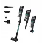 Hoover HF1P10PX 011 akutoitega kepptolmuimeja Kuiv Vaht, Mikrofiiber Kotita 0,7 L 165 W Must, türkiissinine 22 Ah