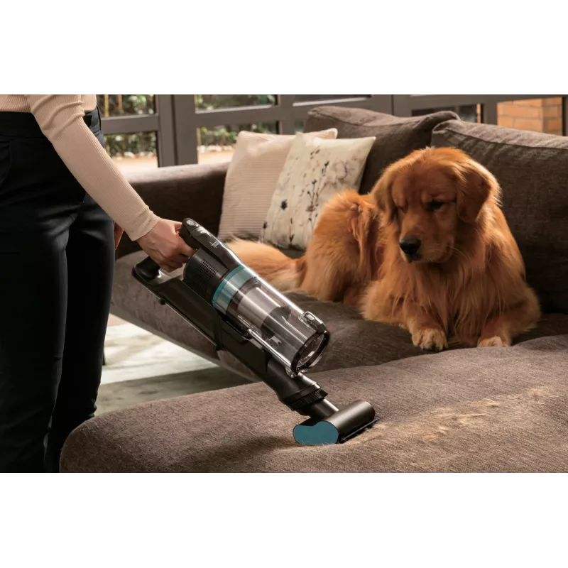 Hoover HF1P10PX 011 akutoitega kepptolmuimeja Kuiv Vaht, Mikrofiiber Kotita 0,7 L 165 W Must, türkiissinine 22 Ah