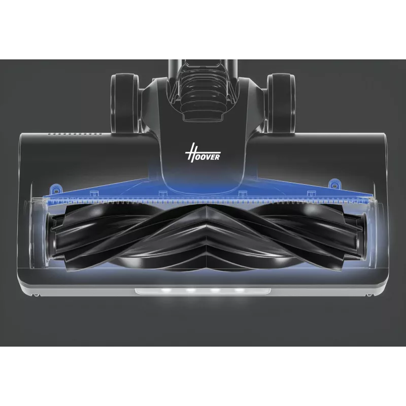 Hoover HF1P10PX 011 akutoitega kepptolmuimeja Kuiv Vaht, Mikrofiiber Kotita 0,7 L 165 W Must, türkiissinine 22 Ah